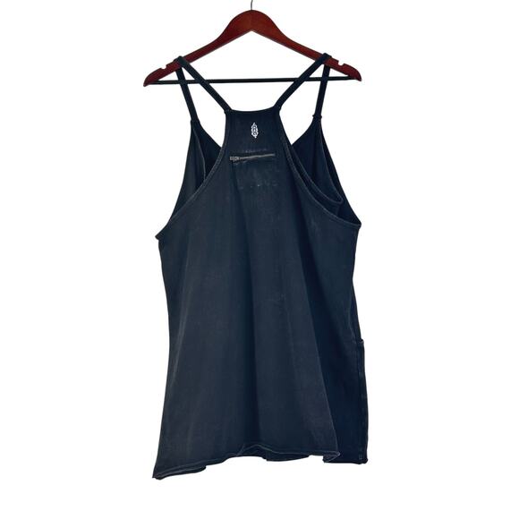 New Free People FP Movement Hot Shot Mini Dress in Black Washed - Picture 5 of 9